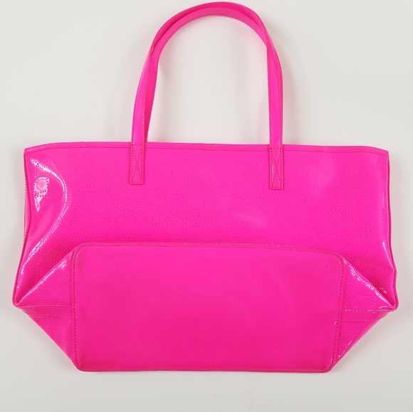 Kate Spade Perforated Heart Print Leather Tote Bag - Picture 4 of 8